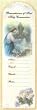 100 First Communion Mini-Bookmark Remembrances in English, 2.5" x 8.25" - Boy