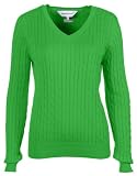 Cable Knit V-Neck Sweater