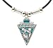 Miami Dolphins Leather Necklace Beads & Pewter Pendant - NFL Football Fan Shop Sports Team Merchandise