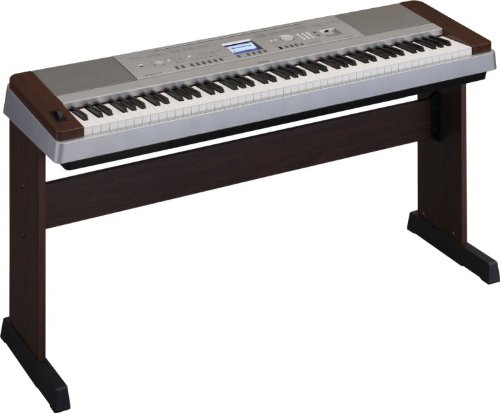 Yamaha DGX640W 88 Key Portable Grand with Dark Walnut panels, PA150