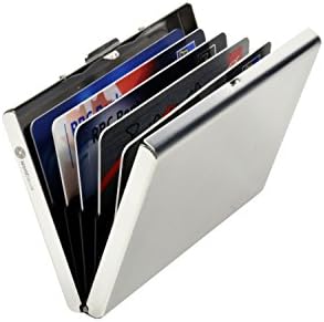 Stainless Steel Rfid Blocking Credit Card Wallet - Slim Divided Holder Case for Id Bank &amp; Credit Cards - Fits Easily Into Your Pocket and Ensures Complete Security When You Travel for Business or Pleasure