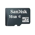 SanDisk SDSDQ-016G-FFP Carte M�moire microSDHC pour Mobile classe 4 16 Go