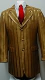 Mens Gold Tone on Tone Dress Zoot Suit - Includes New Single Breasted Jacket, and Pants - High Quality Super 150s