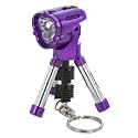 Mini Tripod Flashlight With Keychain, Purple