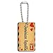 Air Mail Postcard Love for Dominican Republic Wood Wooden Rectangle Key Chain