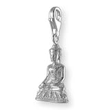 MELINA Charms clip on pendant buddha sterling silver 925