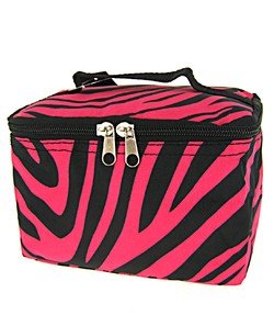 Best Price Cute! Cosmetic Makeup Bag Case Zebra Print Hot Pink Black Small