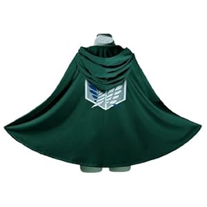 Hot Japanese Anime Cosplay Costume Original Charater Dark Green Cloak