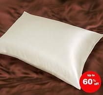 100% 19 Momme Charmeuse Silk Pillowcase (IVORY) 50 cm x 75 cm - RRP &pound;35