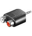 Adapter 3.5mm Stecker Stereo auf 2x Cinch Kupplung