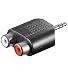 Adapter 3.5mm Stecker Stereo auf 2x Cinch Kupplung