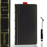 ECO-FUSED Genuine handmade leather Vintage Classic Book Series Case for Samsung Galaxy S III S3 / One Short Stylus / Eco-Fused Microfiber Cleaning Cloth Included-Compatible with (AT&T, Verizon, T-Mobile, US Cellular, Sprint and International version GT-I9300) (Dark Brown)