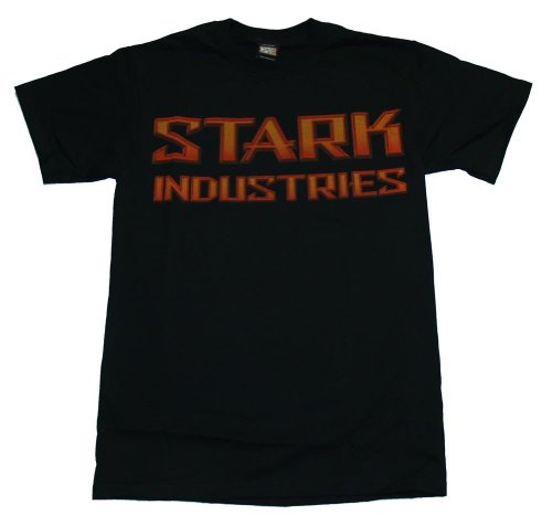  Iron Man 2 Beveled Stark Industries Logo Marvel Comics T-Shirt Tee