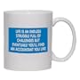 LIFE IS AN ENDLESS STRUGGLE FULL OF CHALLENGES BUT EVENTUALLY YOU'LL FIND AN ACCOUNTANT YOU LIKE Mug for Coffee / Hot Beverage (choice of sizes and colors)