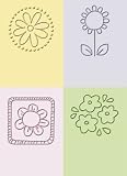 Cuttlebug 2-Inch-By-2-3/4-Inch Flowers Embossing Folders