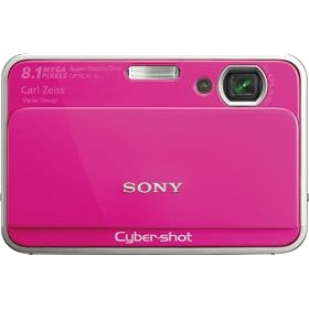 Buy Sony Cybershot DSC-T2 8MP Digital Camera with 3x Optical Zoom (Pink) now!