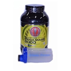 Powerman Mega Mass Power 8000, 4kg Dose + inkl Special-Fitness SHAKER, Schoko
