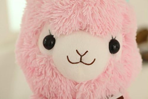 AmazingOS® 14" Pink Soft Stuffed Arpakasso Alpacasso Doll Plush Alpaca Toy w/ Bow Hat