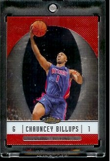 2006/07 Topps Finest #13 Chauncey Billups Detroit Pistons Basketball Card - Mint Condition - In Protective Display Case !