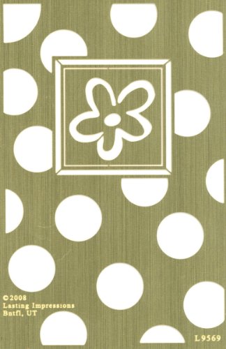 Brass 4x6 Embossing Template: Polka Dots