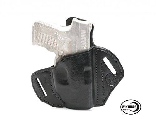 Springfield XDS Crimson 3.3 barrel OWB Shield R/H Black Leather Holster - 0924