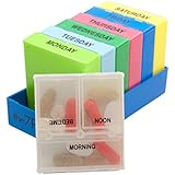 The 7 Pack - 7 Day 3 Compartment Pill Box Medicine Organizer
