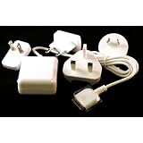 Apple iPad, iPad 2 and iPad 3 International Mains Travel Charger UK US EU fits WiFi and 3G Models