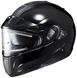 HJC IS-MAXBT Solid Black Electric Shield Snow Helmet