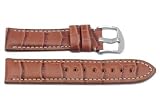 Best Price Hadley Roma Heavy Alligator Grain 20mm Tan Panerai Style Watch Band