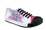 Dr Martens Original Women's Gwen White Crash Boom+Pink 12604110 4 Uk Regular