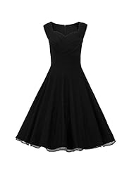 Cocktail Cotton/Spandex Full-Skirt Vintage Evening Dress/Prom Dress/Wedding Party Dress 