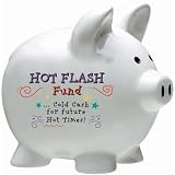 Over the Hill Gag Gift Hot Flash Piggy Bank