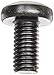 Small Parts M816D7985AB Steel Pan Head Machine Screw, Black Oxide Finish, Meets DIN 7985, #4 Phillips Drive, M8-1.25 Thread Size, 16 mm Length, Fully Threaded, Import (Pack of 50)