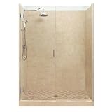 American Bath P21-2501P-CH 60L X 30W Grand Shower Package with Chrome Accessories