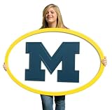 Michigan Wolverines Logo Wall Art NCAA College Athletics Fan Shop Sports Team Merchandise