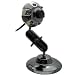 Kinobo USB Metall Webcam 6 Megapixel stabil LED Beleuchtung mit eingebautem Mikrofon Windows Vista, Windows 7, XP