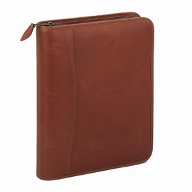 Day-Timer 80844 Personal organizer starter set for 2009, aviator leather binder, 5-1/2x8-1/2, dark tan