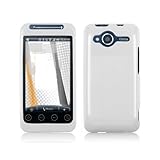 HTC EVO Shift 4G Rubberized Shield Hard Case - White