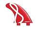 FCS FG 3 Fiberglass Single Fin - Red