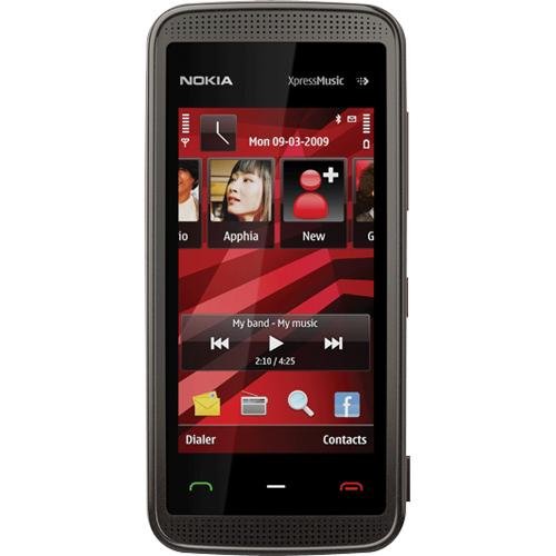 Nokia 5530 XpressMusic Unlocked Phone with Touchscreen–U.S. Version with Warranty (Black)