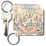  : Londons Times Funny Medicine Cartoons - Popeye Support Group - Key Chains