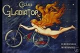 41fw8LjUjeL. SL160  BICYCLE VINTAGE POSTER Cycles Gladiator French Ad RARE