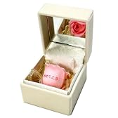 メッセージローズ (Preserved Rose) ローズホワイトミラーボックス Small~ローズパンドラボックス~ピンク 【おめでとう】 22280