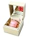 メッセージローズ (Preserved Rose) ローズホワイトミラーボックス Small~ローズパンドラボックス~ピンク 【おめでとう】 22280