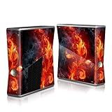 Flower Of Fire Design Protector Skin Decal Sticker for Xbox 360 S Game Console Full Body