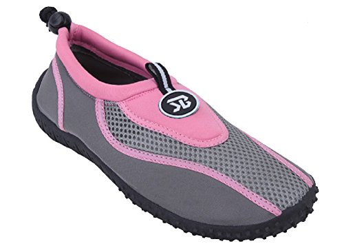 Sunville Women's Water Shoes Aqua Socks,8 B(M) US,Pink-2907