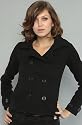 Paul Frank The Wool Blend Peacoat in Black,Winter Coats & Jackets for Women