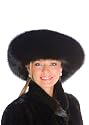 Fox and Mink Fur Hat-Large Brim Fur Hat