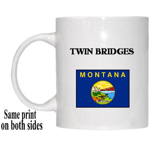 US State Flag  TWIN BRIDGES, Montana (MT) Mug Picture