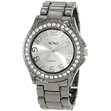 XOXO Womens XO5311  Gun-metal Bracelet With Rhinest